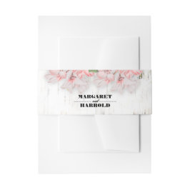 Berk Bark rustieke land bruiloft Uitnodigingen Wikkel