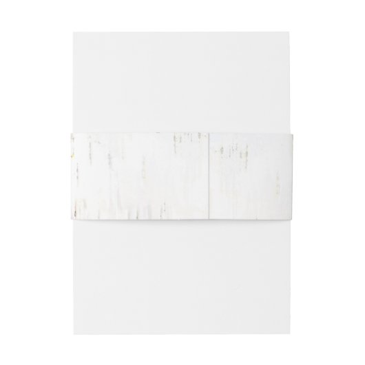 Berk Bark rustieke land bruiloft Uitnodigingen Wikkel (Achterkant Voorbeeld)