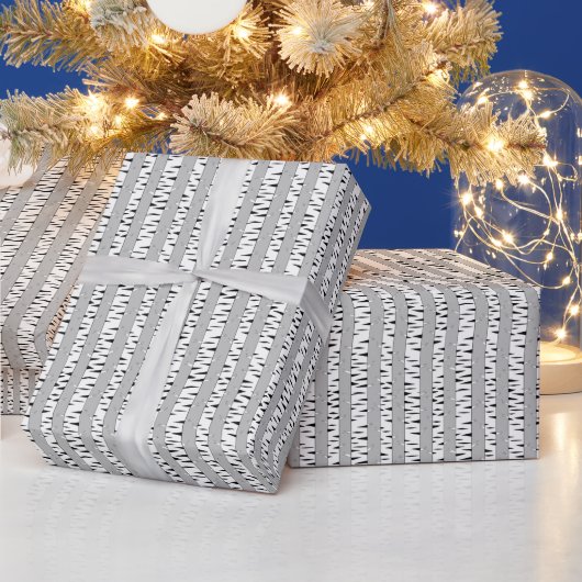 Berk Bomen Patroon Cadeaupapier (Feestdagen)