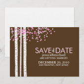 Berk Bomen Save the Date Aankondigingen (Voorkant / Achterkant)