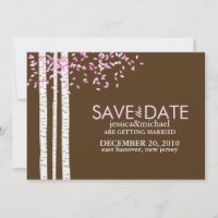 Berk Bomen Save the Date Aankondigingen