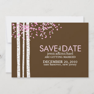 Berk Bomen Save the Date Aankondigingen