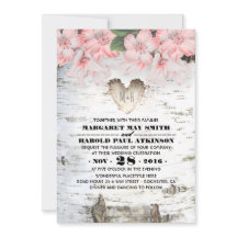 Berk boom Bark Hart Rustiek Land Bruiloft