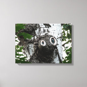 Berk Boom Magisch Gezicht Fotografie Canvasprint Canvas Afdruk