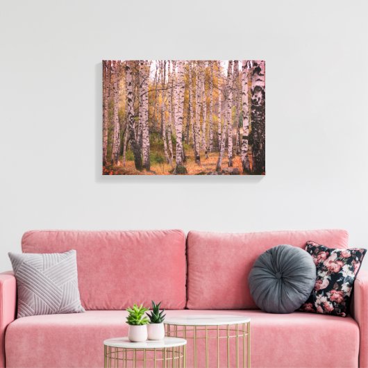 berk bos herfst foto single canvas afdruk (Insitu (Woonkamer))