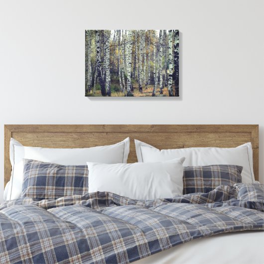 berk bos herfst foto single canvas afdruk (Insitu (Slaapkamer))