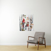 Berk- en kardinaalwandtapijt wandkleed (In situ)