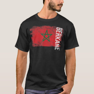 Berkane Marokko Vlag voor Marokkanen Mannen Vrouwe T-shirt