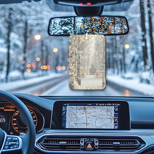 Berkbomen lichten "Baby het is koud buiten"  Luchtverfrisser