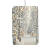 Berkbomen lichten "Baby het is koud buiten"  Luchtverfrisser (Voorkant)