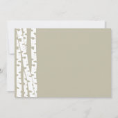 Berkebomen en linten baby aankondiging (Achterkant)