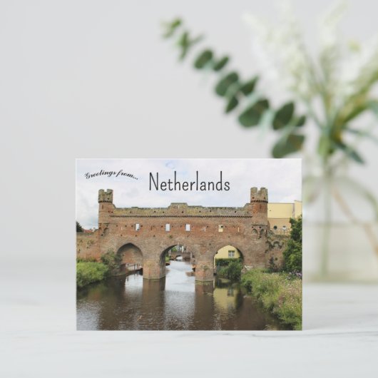 Berkel Gate Zutphen Netherlands Briefkaart (Staand voorkant)