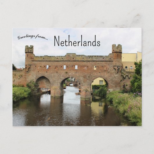 Berkel Gate Zutphen Netherlands Briefkaart (Voorkant)