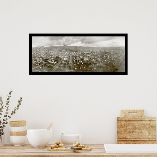 Berkeley Airship Photo 1908 Poster (Keuken)