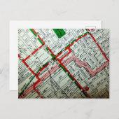 Berkeley, CA Map Briefkaart (Voorkant / Achterkant)