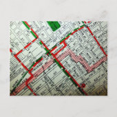 Berkeley, CA Map Briefkaart (Voorkant)