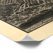 Berkeley California 1909 Antiek Panoramische Kaart Poster (Hoek)