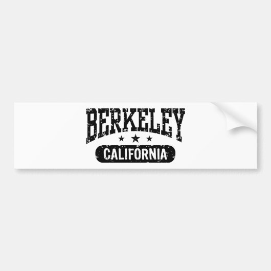 Berkeley California Bumpersticker (Voorkant)