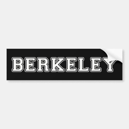 Berkeley California Bumpersticker (Voorkant)