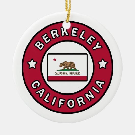 Berkeley California Keramisch Ornament (Voorkant)