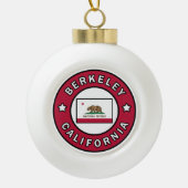 Berkeley California Keramische Bal Ornament (Voorkant)