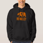 Berkeley California Republic Bear Distressed Vinta Hoodie (Voorkant)