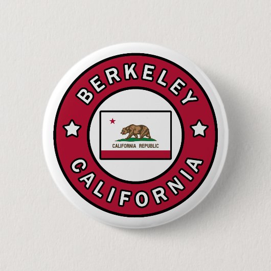 Berkeley California Ronde Button 5,7 Cm (Voorkant)