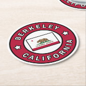 Berkeley California Ronde Kartonnen Onderzetter (Gebogen)