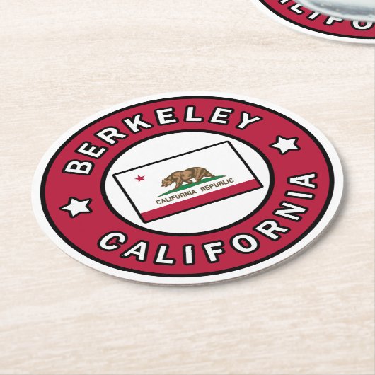 Berkeley California Ronde Kartonnen Onderzetter (Gebogen)