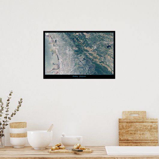 Berkeley, California Satelliet poster (Keuken)