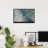 Berkeley, California Satelliet poster (Thuiskantoor)