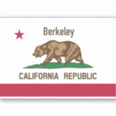 Berkeley California Sticker (Voorkant)