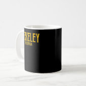 Berkeley California  tekst Amber Print Koffiemok (Voorkant links)