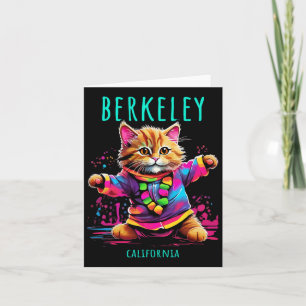 Berkeley California USA Leuke Schattigee kleurrijk Kaart