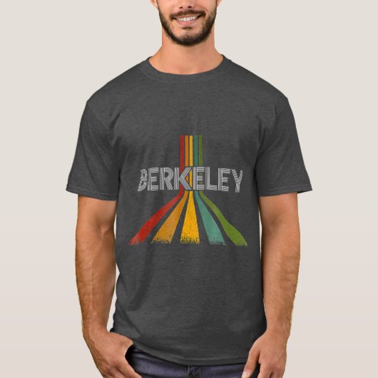 Berkeley California Vintage Retro T-shirt (Voorkant)