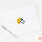 Berkeley Californië CA Football Helm Logo Ronde Sticker (Envelop)