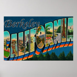 Berkeley, Californië - Grote Letter-scènes Poster