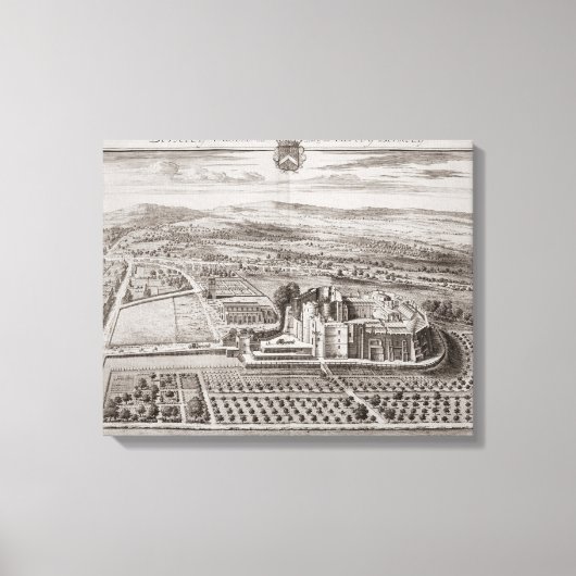 Berkeley Castle, Seat of the Earl of Berkeley Canvas Afdruk (Voorkant)