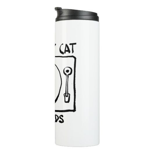 Berkeley Cat Logo merch Thermosbeker (Geroteerd rechts)