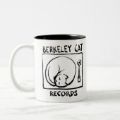 Berkeley Cat Logo merch Tweekleurige Koffiemok (Links)