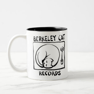 Berkeley Cat Logo merch Tweekleurige Koffiemok