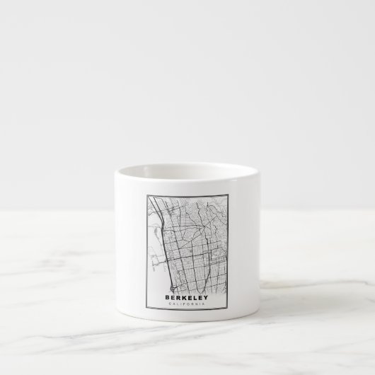 Berkeley Kaart Espresso Kop (Voorkant)