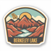 Berkeley Lake, Georgia, Verenigde Staten Sticker (Voorkant)