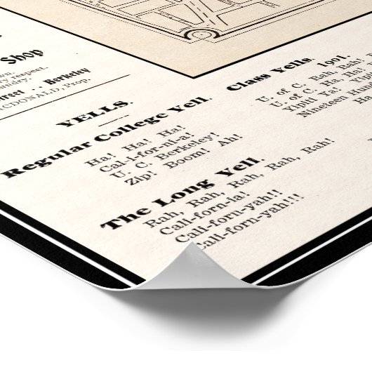 Berkeley Map 1898 Poster (Hoek)