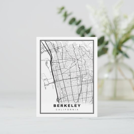 Berkeley Map Briefkaart (Staand voorkant)