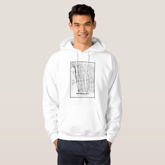 Berkeley Map Hoodie (Voorkant volledig)