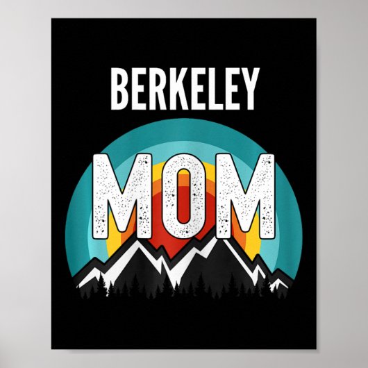 Berkeley Mom Mama Mom Moederdag Poster (Voorkant)