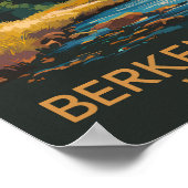 Berkeley Springs Illustratie Reis Kunst Vintage Poster (Hoek)