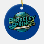 Berkeley Springs Illustratie Reizen Logo Keramisch Ornament (Voorkant)