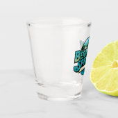 Berkeley Springs Illustratie Reizen Logo Shot Glas (Links)